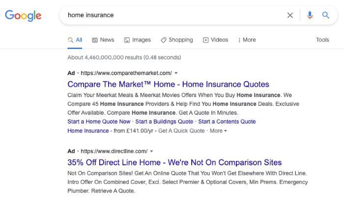Google Ad Example