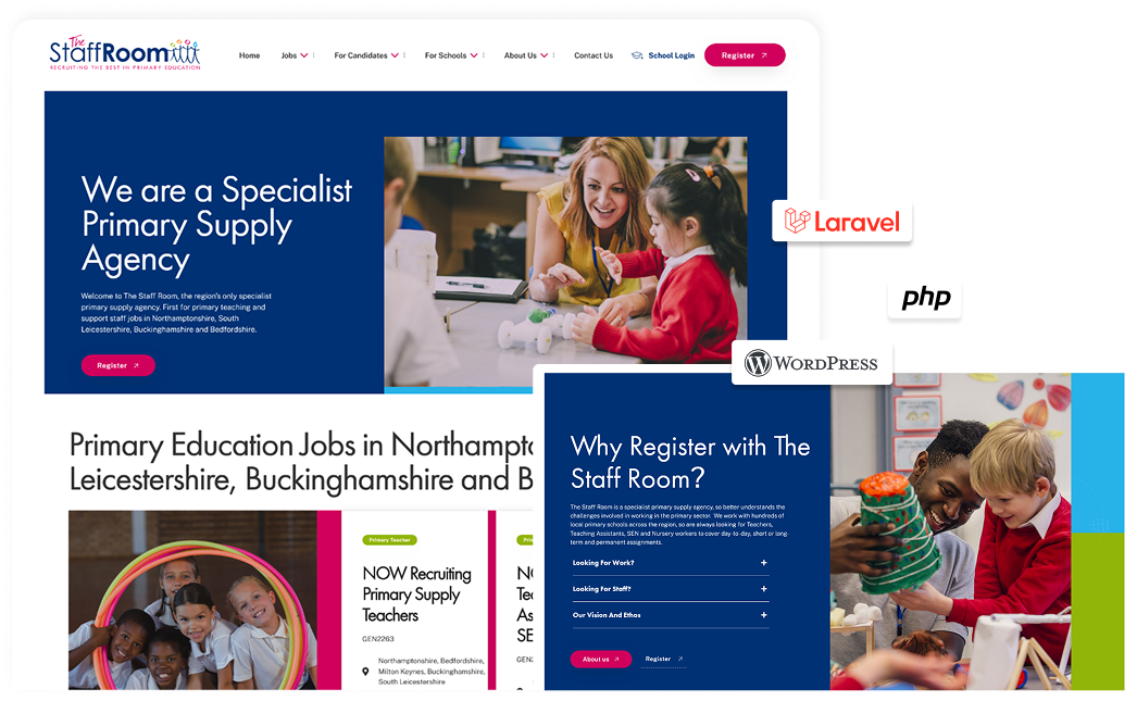 website desing page header